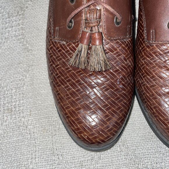 Ariat We Men’s Weaved Bootie Size 8.5 B Brown Leather Going Out Party Fun - Picture 8 of 12